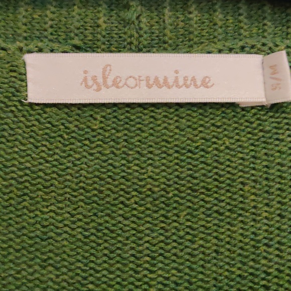 Isle of mine gorgeous green long knit cardigan size S/M - Picture 4 of 5